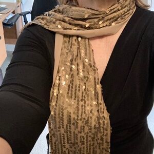 Jennifer Lopez Cross Shop Sequined Scarf
